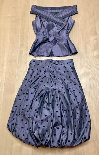 Falda y Top de Javier Simorra