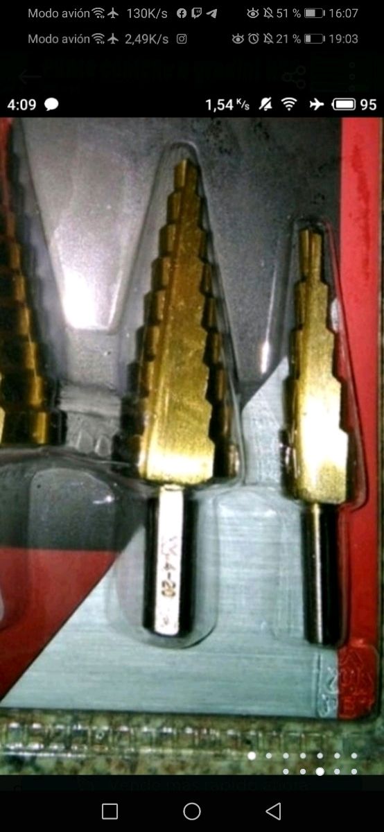 set brocas escalonadas HSS 4-12 4-20 4-32mm