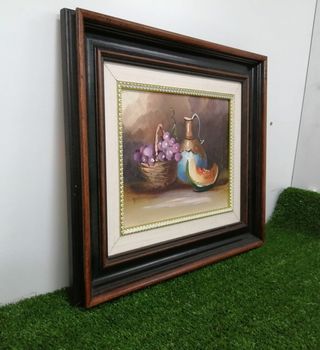 Cuadro motivo bodegón al óleo