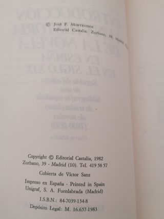 Introducción a una historia de la novela en España