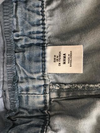 Pantalón corto vaquero premama