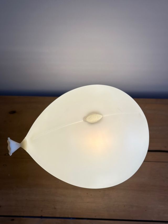 Lámpara de mesa globo diseño Italiano vintage 1975