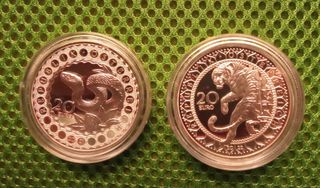 Colección monedas plata  Austria "Ojos del Mundo"