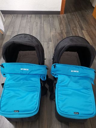 Carro gemelar baby monsters