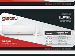 AIRE ACONDICIONADO GIATSU AROMA S12AR2C INST INCL