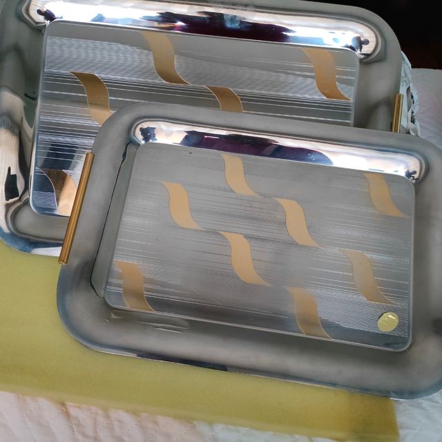 vintage, vassoi in inoxbeck 18/10