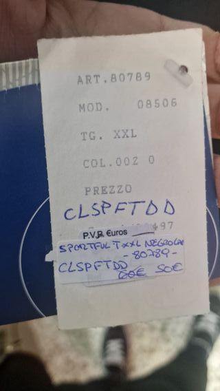 Culotte bici invierno Sportful T.XXL ETIQUETA