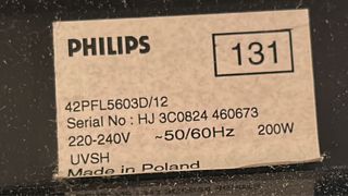 TV Philips 42" 42PFL5603D/12