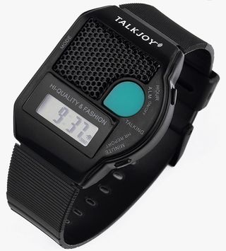 reloj talkyoy en 2 colores, negro y gris
