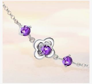 Pulsera plateada galvanizada