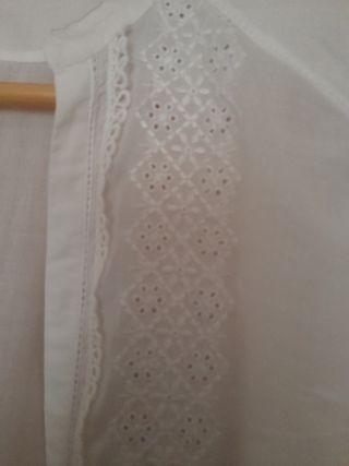 Camisa bordada chica massimo dutti 