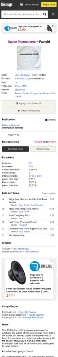 Space Manoeuvres: factoid EP