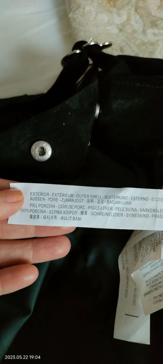 Falda de piel vuelta de Zara