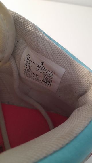 nike air jordan 1 niña original talla 36