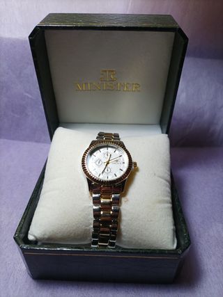Reloj Grealy de cuarzo color oro y plata