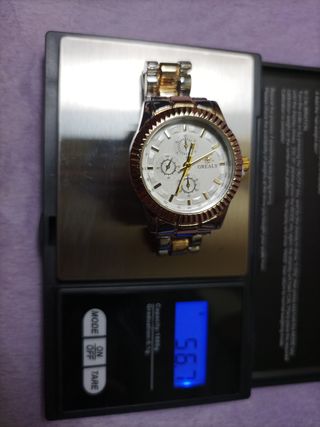 Reloj Grealy de cuarzo color oro y plata