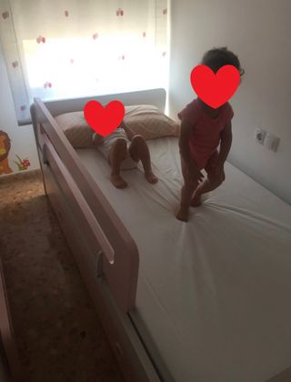 Barrera seguridad niño para cama