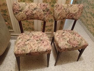 Dos sillones en madera auténtica bonitas vintage