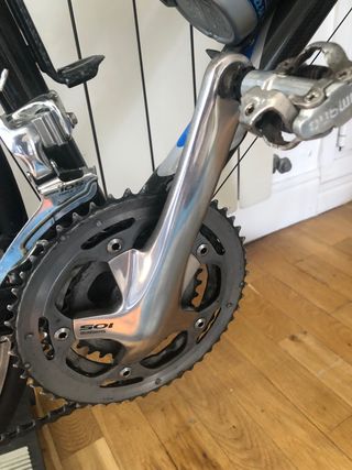 Bicicleta de carreras Orbea con rodillo