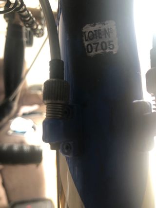 Bicicleta de carreras Orbea con rodillo