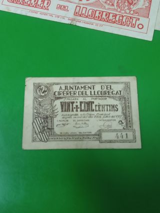 Billetes El Cirerer de Llobregat