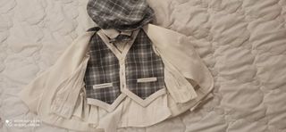 completo giacca camicia pantaloni gilet papillon