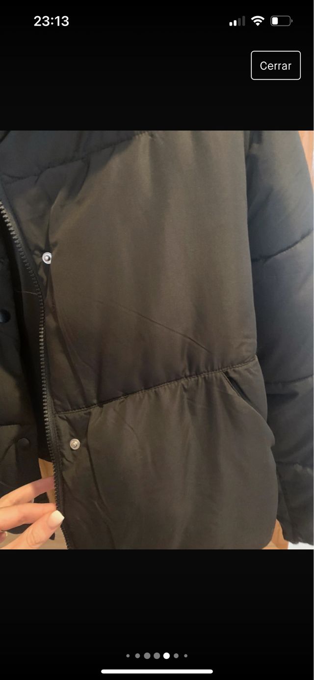 Plumas fino negro zara talla Xs