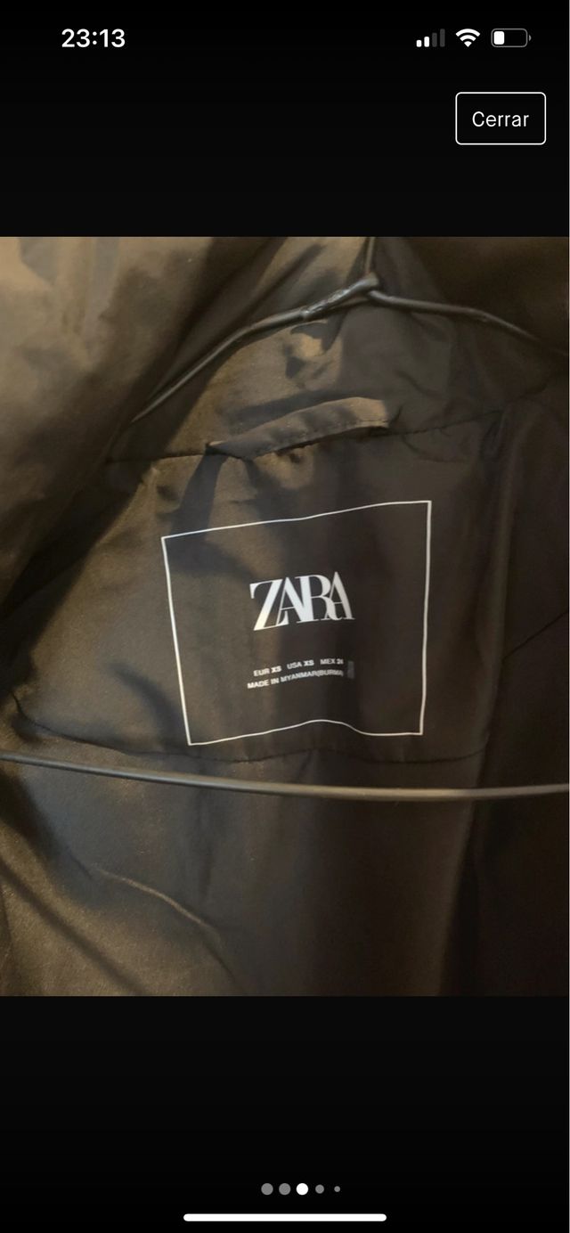 Plumas fino negro zara talla Xs