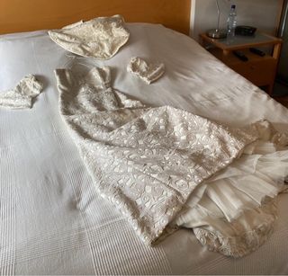 Clásico y elegante vestido de novia