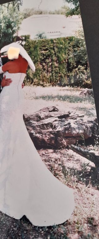 Clásico y elegante vestido de novia