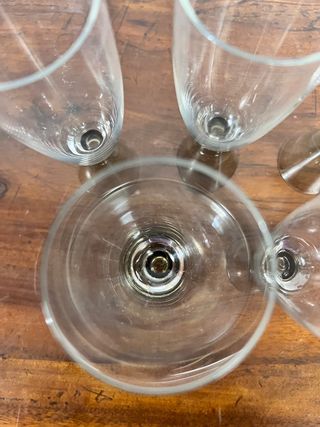 Set di 5 bicchieri da liquore in vetro di Murano.