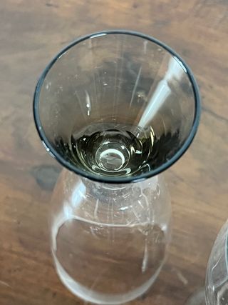 Set di 5 bicchieri da liquore in vetro di Murano.