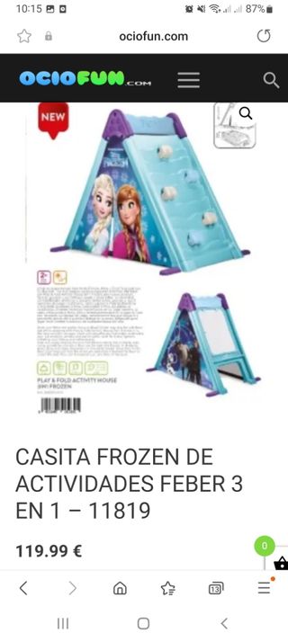 CASITA FROZEN 3 EN 1 FEBER