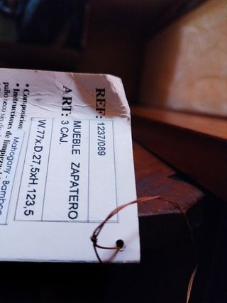 Zapatero " El Pórtico". Teka principal