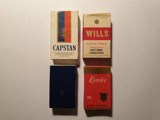 LOTTO A 4 RARI MINI PACCHETTI SIGARETTE STRANIERE