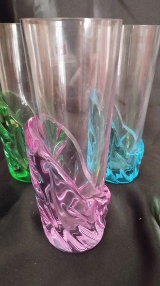 N. 6 bicchieri Cristallo di Murano C. Moretti