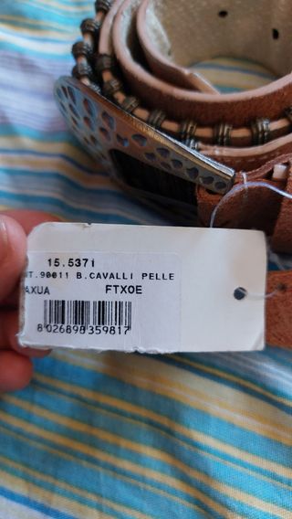cintura vera pelle B. Cavalli