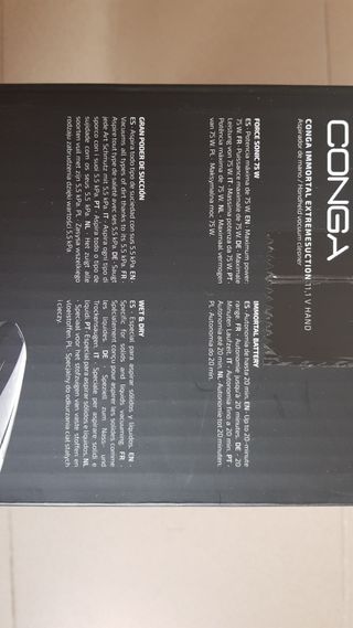 Aspiradora de mano Conga