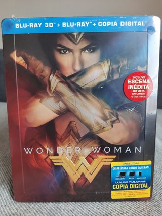 Wonder Woman 3D bluray steelbook nuevo precintado