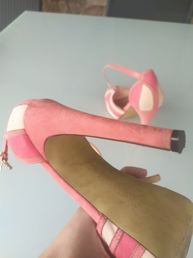 sandalias tacón 10 cm