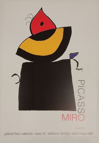 Cartel serigráfico Picasso-Miró