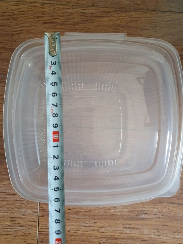 16 Envases Polipropileno con tapa comida preparada