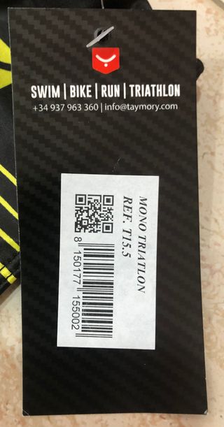 MONO TRIATLON TAYMORY NUEVO PRECINTADO