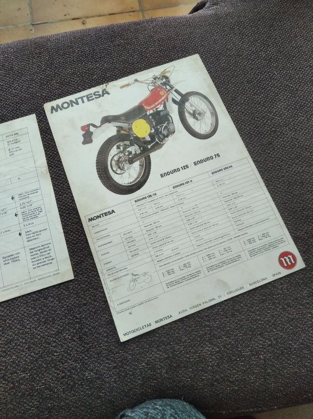 Folletos publicitarios Montesa