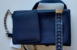 bolso para el movil  y cartera de tela negro