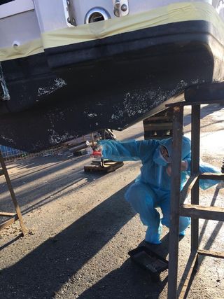 Patente y limpieza de barcos. Antifouling