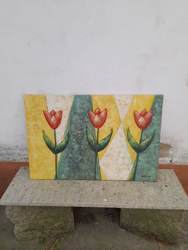 Cuadro pintado sobre lienzo