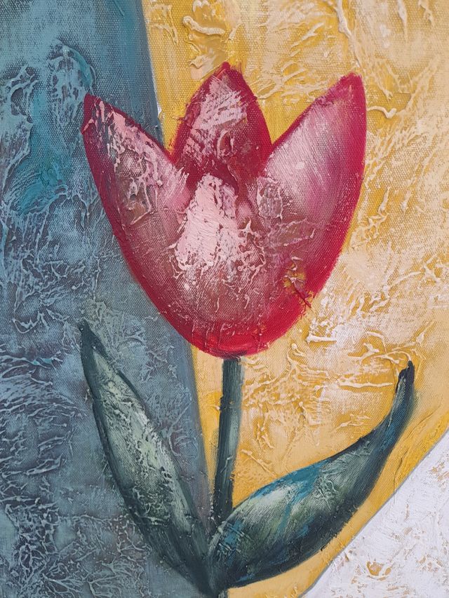 Cuadro pintado sobre lienzo