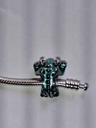 Abalorio chapado plata 