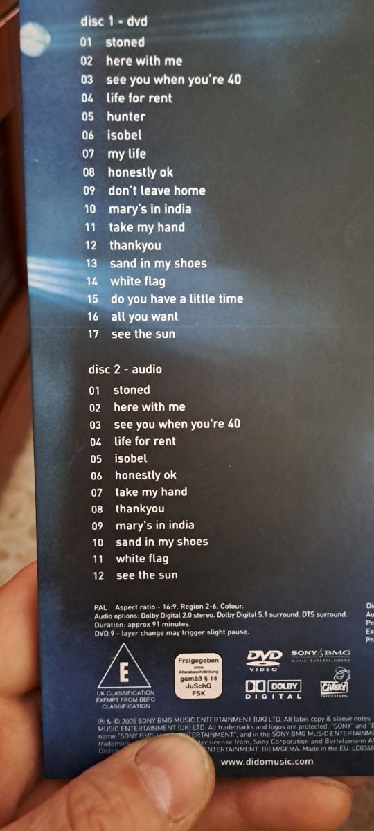 DVds concierto de Dido